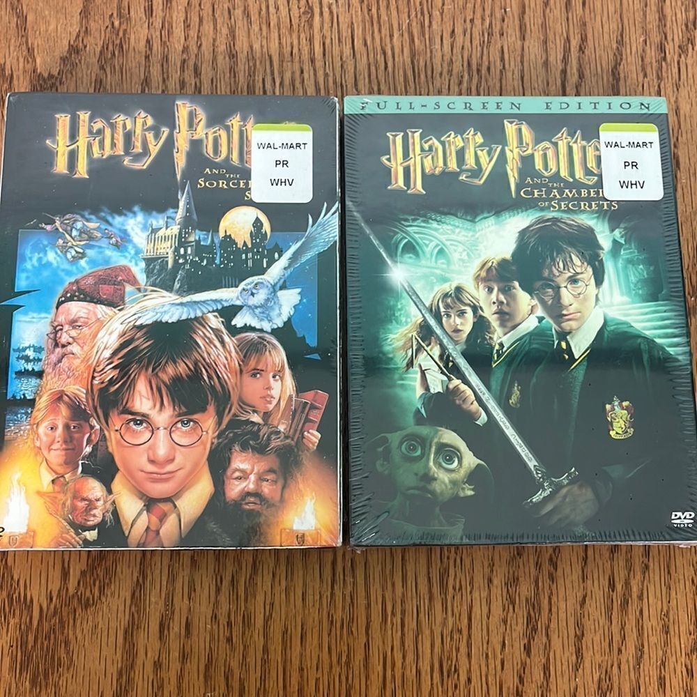 Harry Potter DVDs Sorcerer's Stone & Chamber of Secrets brand new still wrapped